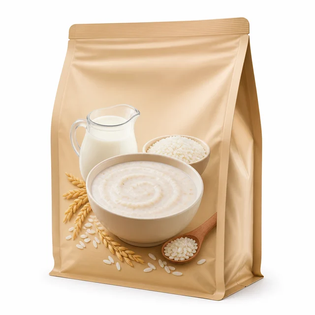 Nutrend Baby Cereal Rice and Milk — 350g instant cereal sachet pack