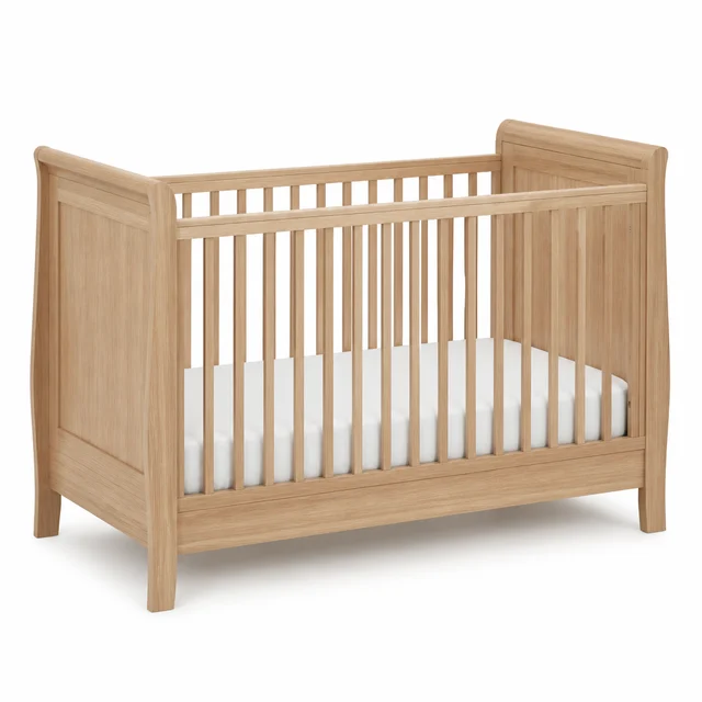 Mothercare Amherst Cot Bed — convertible wooden cot with mattress base