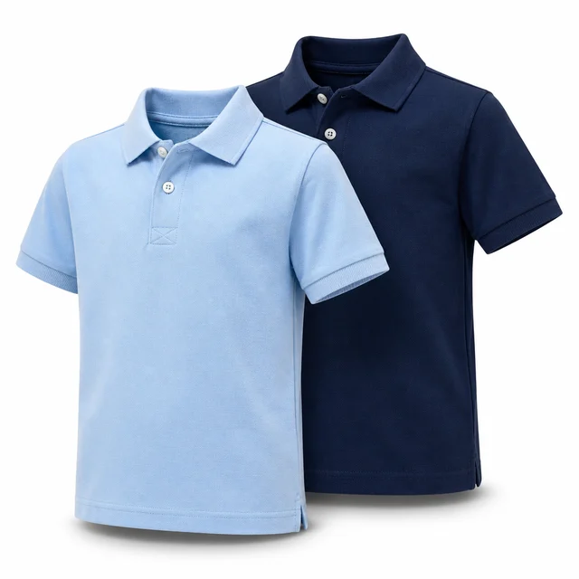 Mothercare Boys Polo Shirt Two-Pack — cotton pique tops for school and play