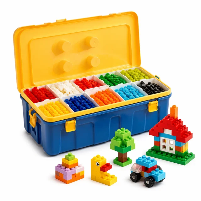 LEGO Classic Creative Brick Box — 484-piece building set with storage box