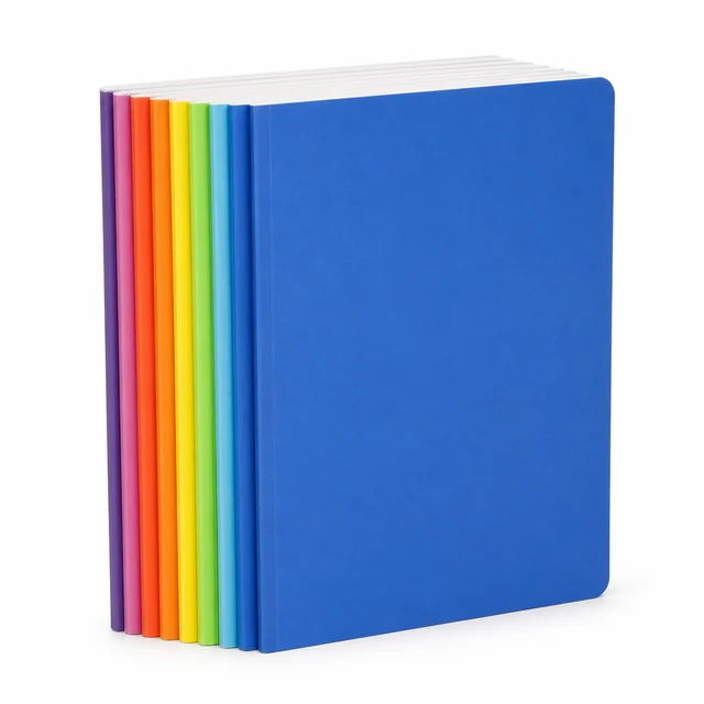 Deli A4 Exercise Book Pack — ten ruled 80-page school notebooks