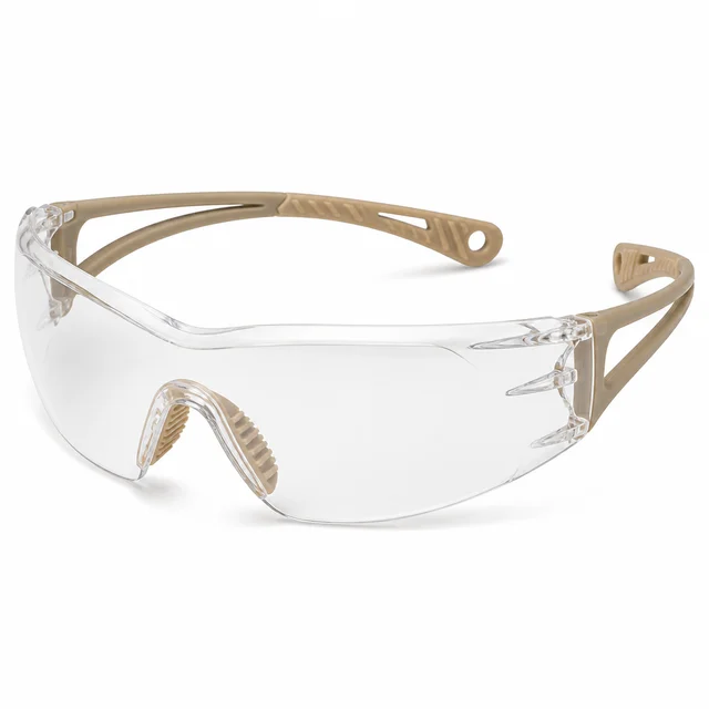 Stanley SY120 Safety Glasses Clear — wraparound eye protection